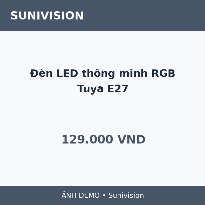 Đèn LED thông minh RGB Tuya E27