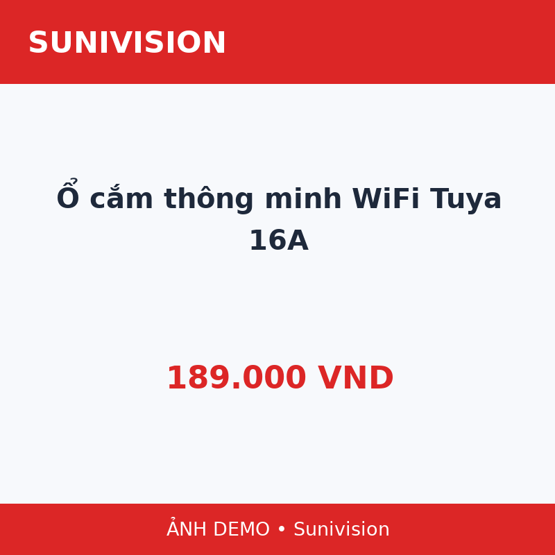 Ổ cắm thông minh WiFi Tuya 16A